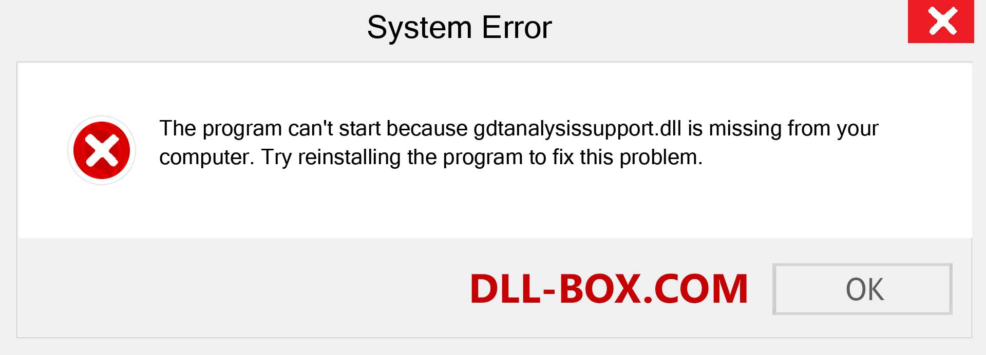  gdtanalysissupport.dll file is missing?. Download for Windows 7, 8, 10 - Fix  gdtanalysissupport dll Missing Error on Windows, photos, images
